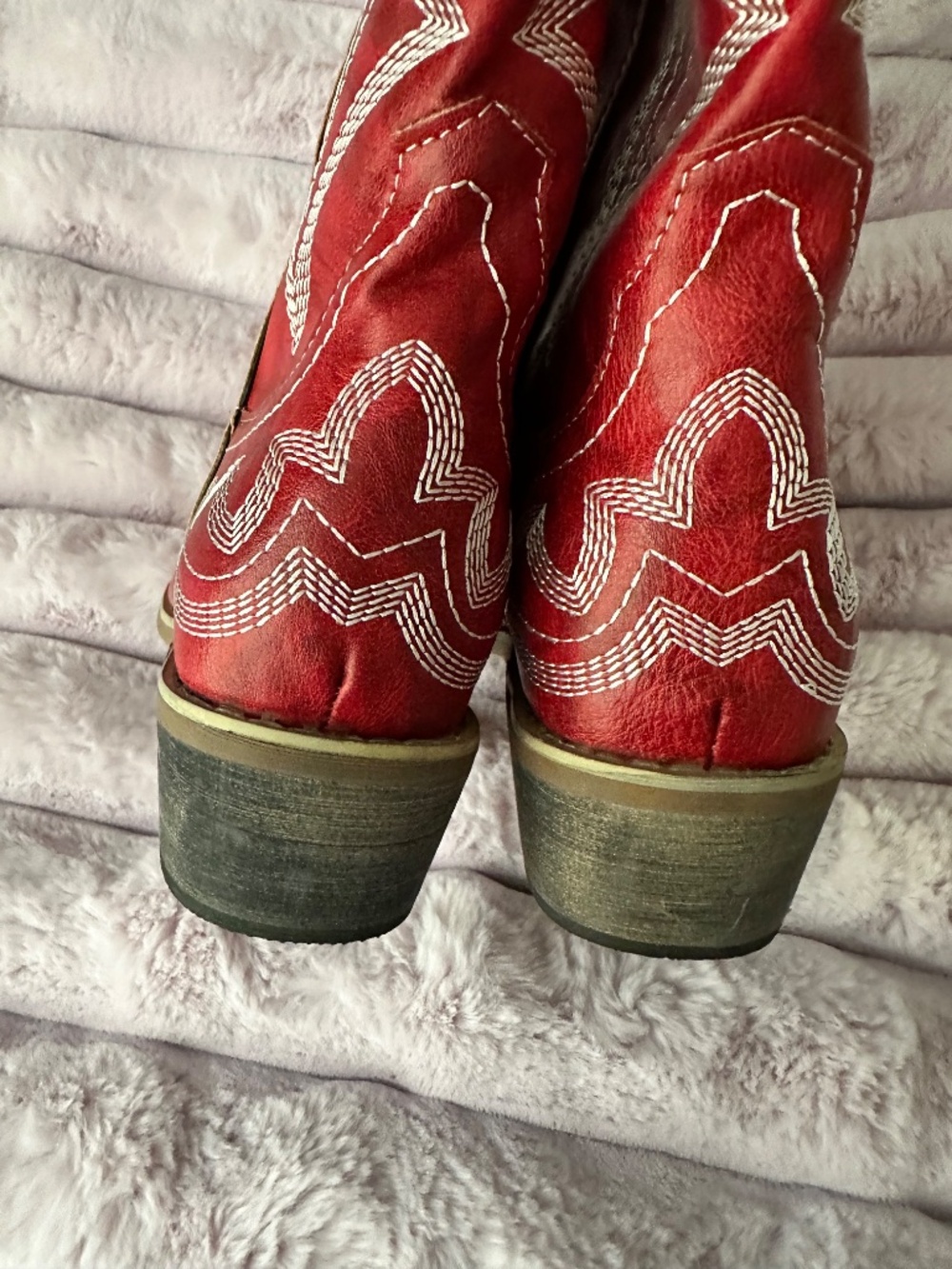 Women size 9 or 40 RED Western Cowboy Boots Brand New - Picture 6 of 12